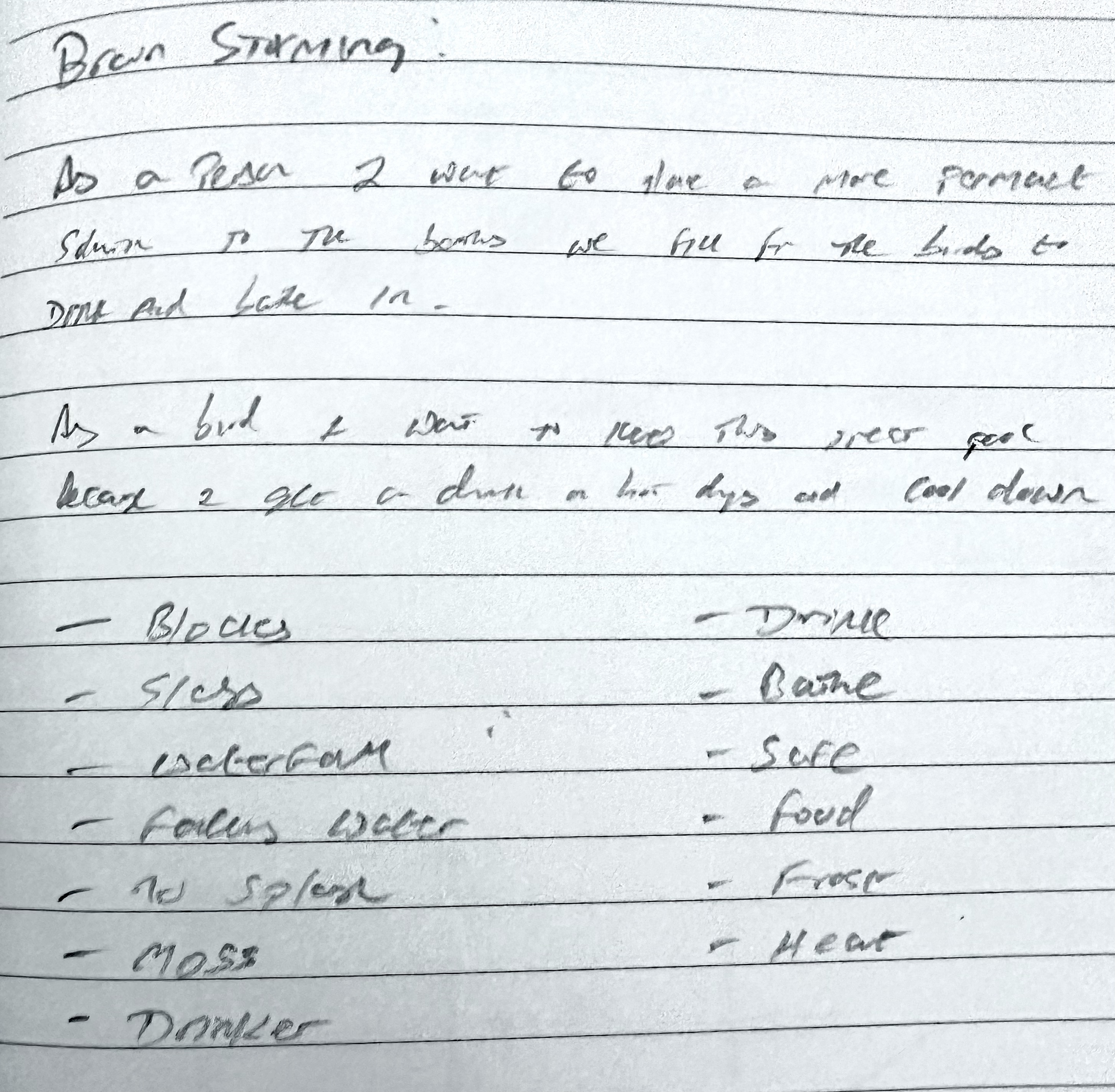 Image from XYZ System: Brainstorming not brainfarting