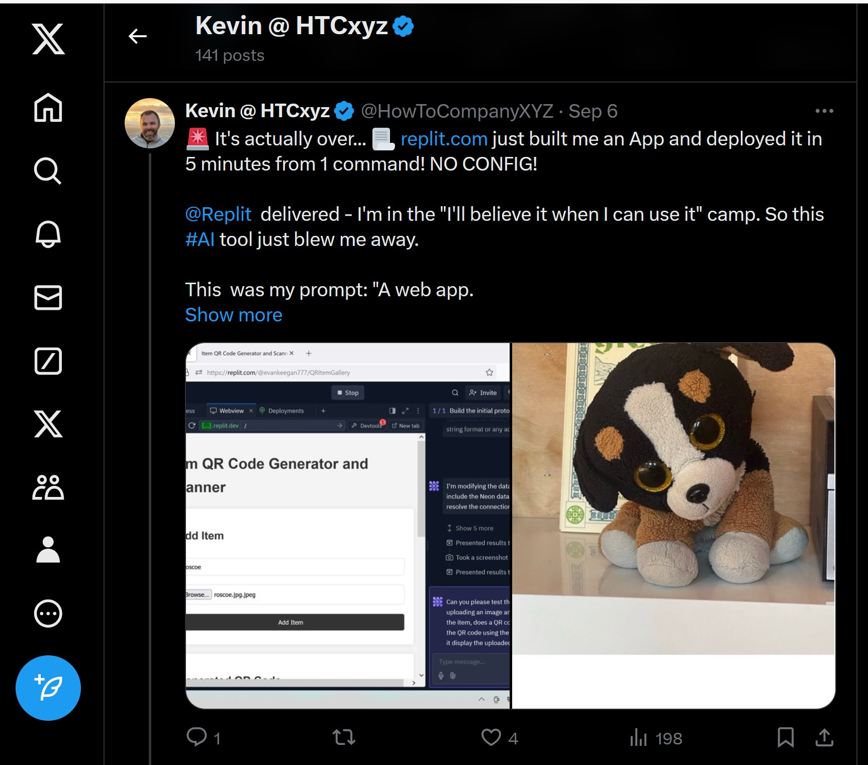 Image from AI Benchmark: Build App in 7 minutes.